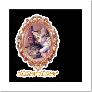 Cat Miaw,lovely cat, cute cat Posters and Art